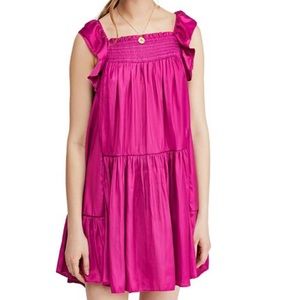 Free People Deep Orchid Slip Dress - Size Large
